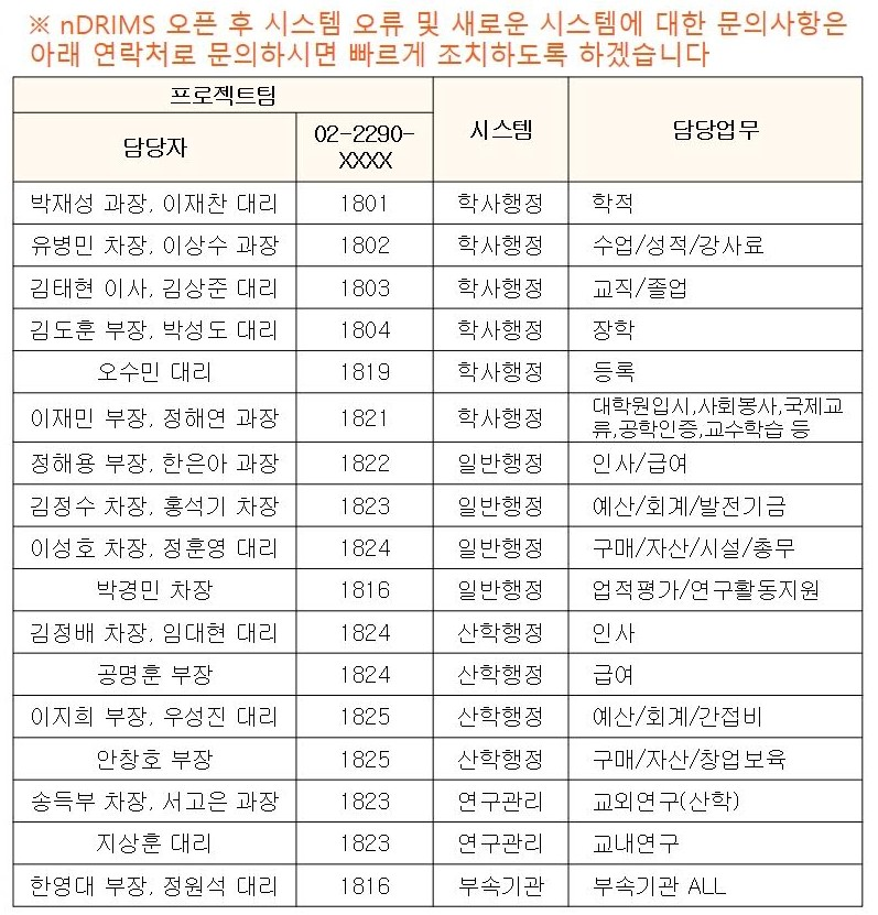 🧡uDRIMS2.0 시스템 8월 19일 오픈🧡3